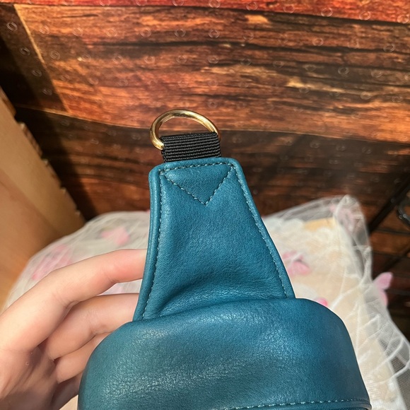 Kedzie Teal Sunset Sling Purse - Picture 5 of 6